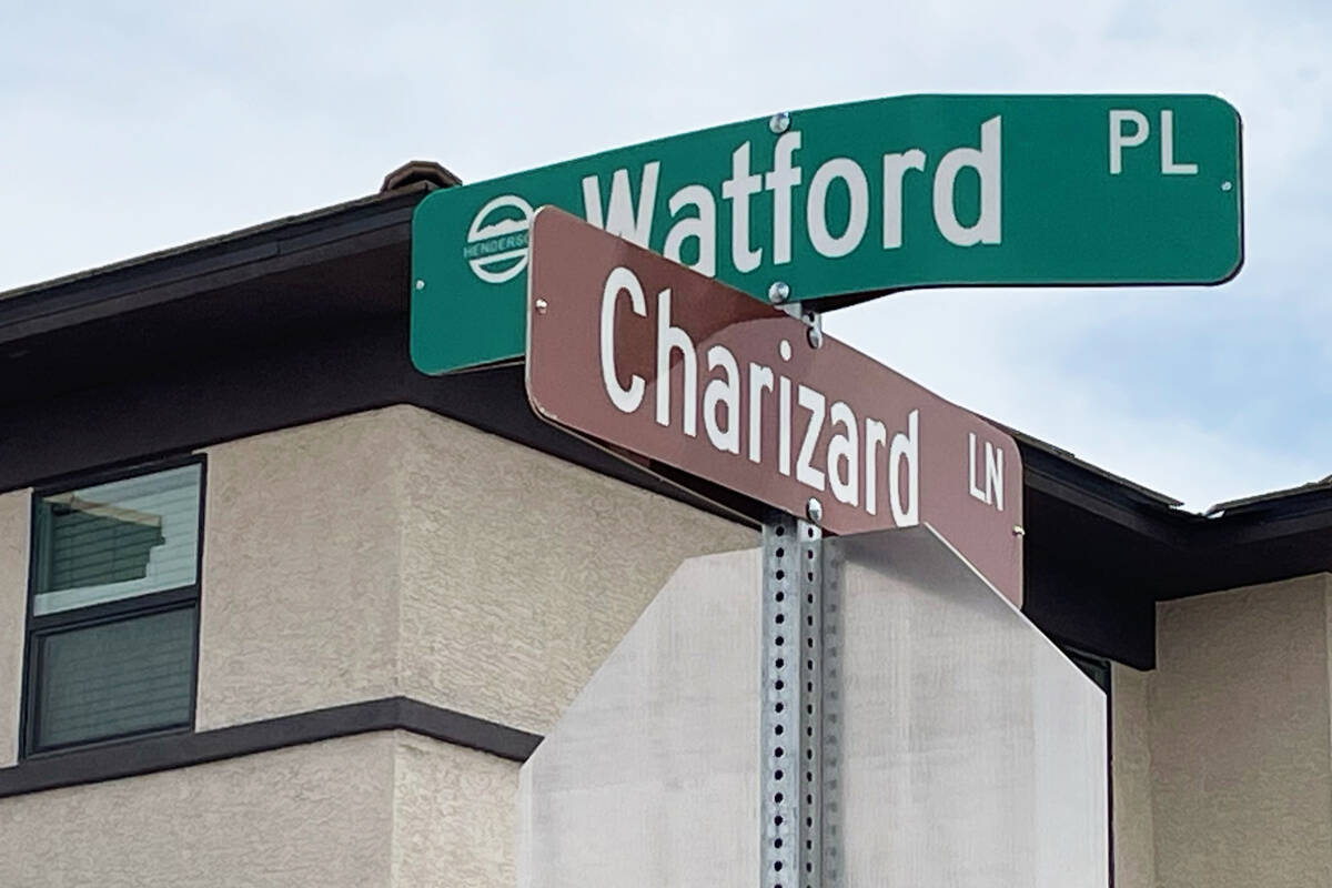 The intersection of Charizard Lane and Watford Place at Serenity Place, the latest project by H ...