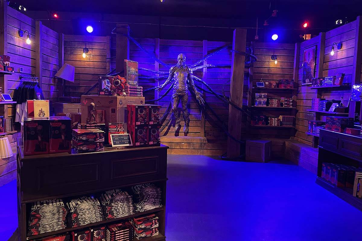 The Stranger Things features recreated sets from the show. (Lukas Eggen/Las Vegas Review-Journal)