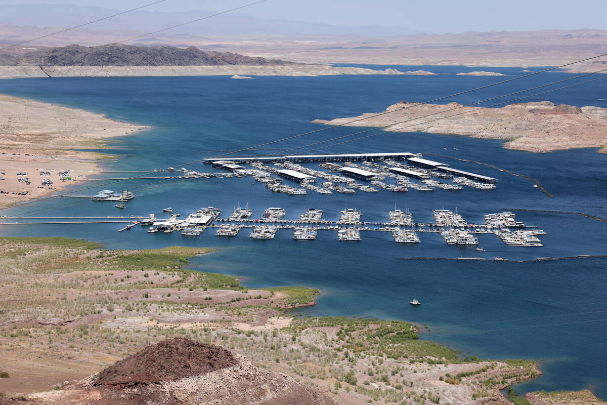 The view from Lake Mead Lakeview Overlook Friday, May 26, 2023. (K.M. Cannon/Las Vegas Review-J ...