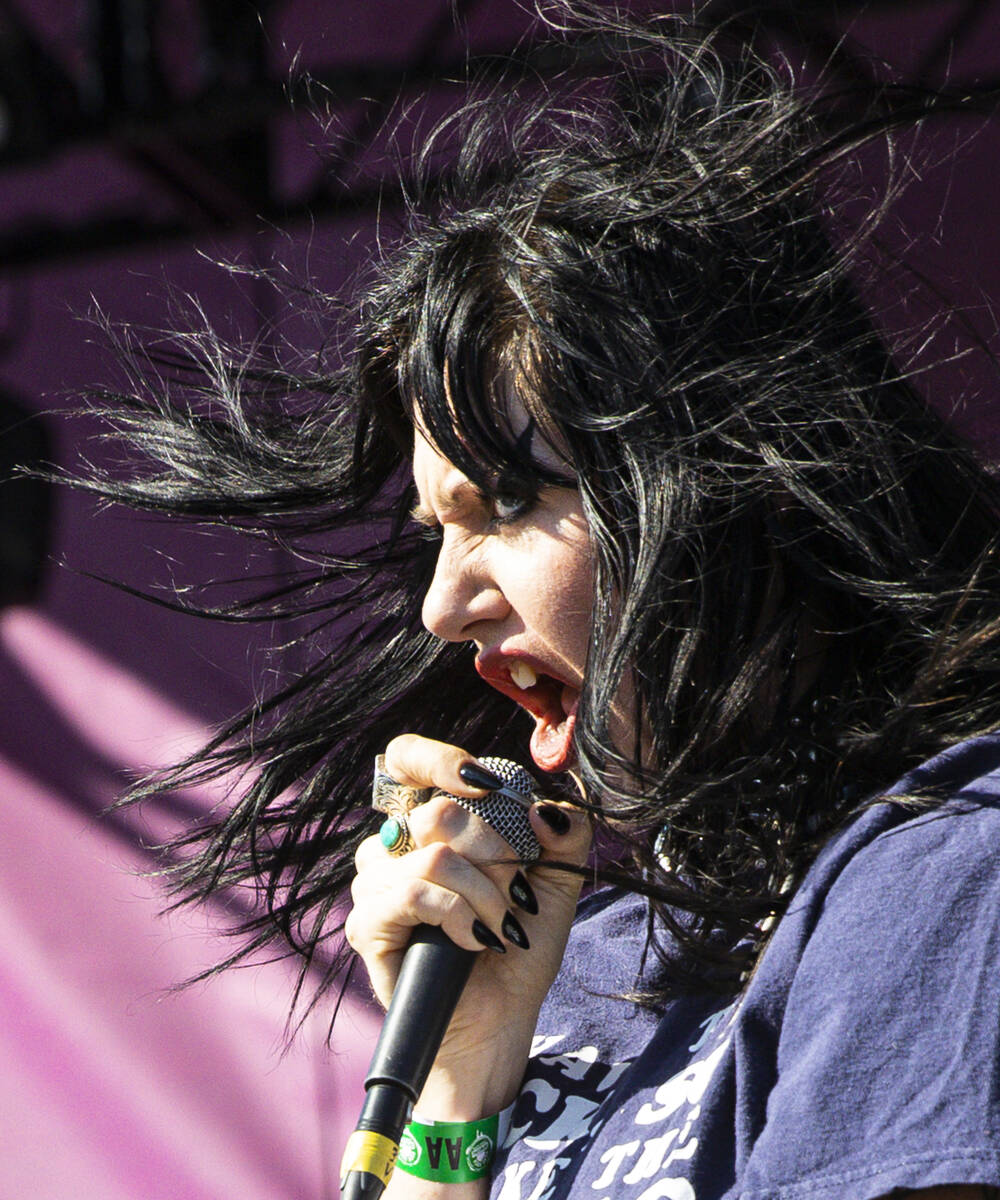 Dani Miller of Surfbort performs during the Punk Rock Bowling music festival on Saturday, May 2 ...