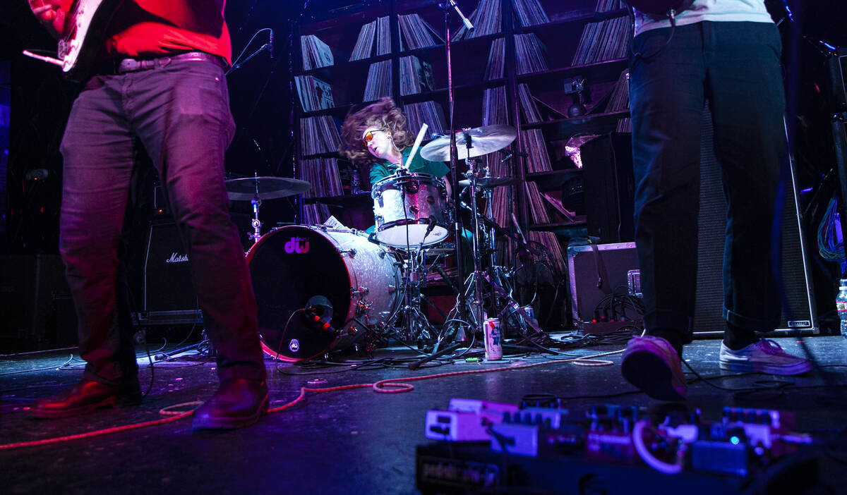 Wine Lips performs at Backstage Bar & Billiards during the Punk Rock Bowling music festival ...