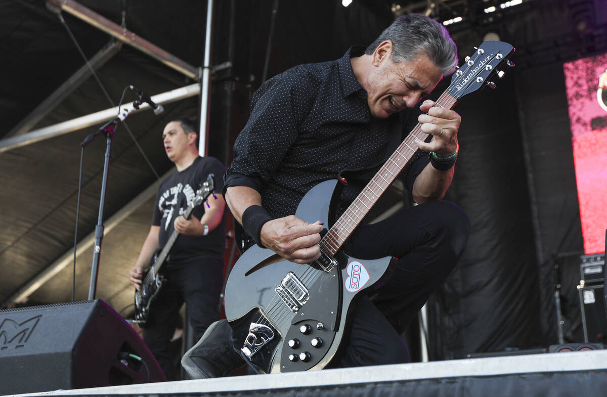 Mike Magrann of Channel 3 performs during the Punk Rock Bowling music festival on Saturday, May ...