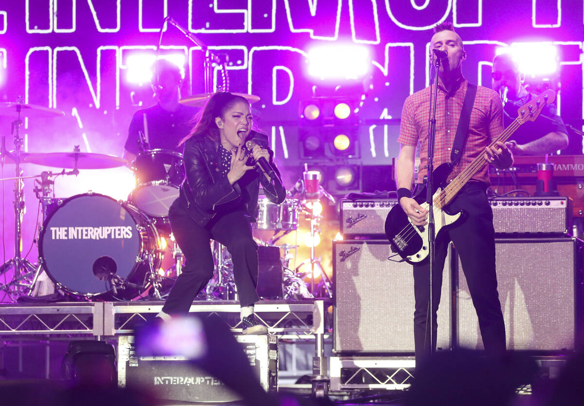 The Interrupters perform during the Punk Rock Bowling music festival on Saturday, May 27, 2023, ...