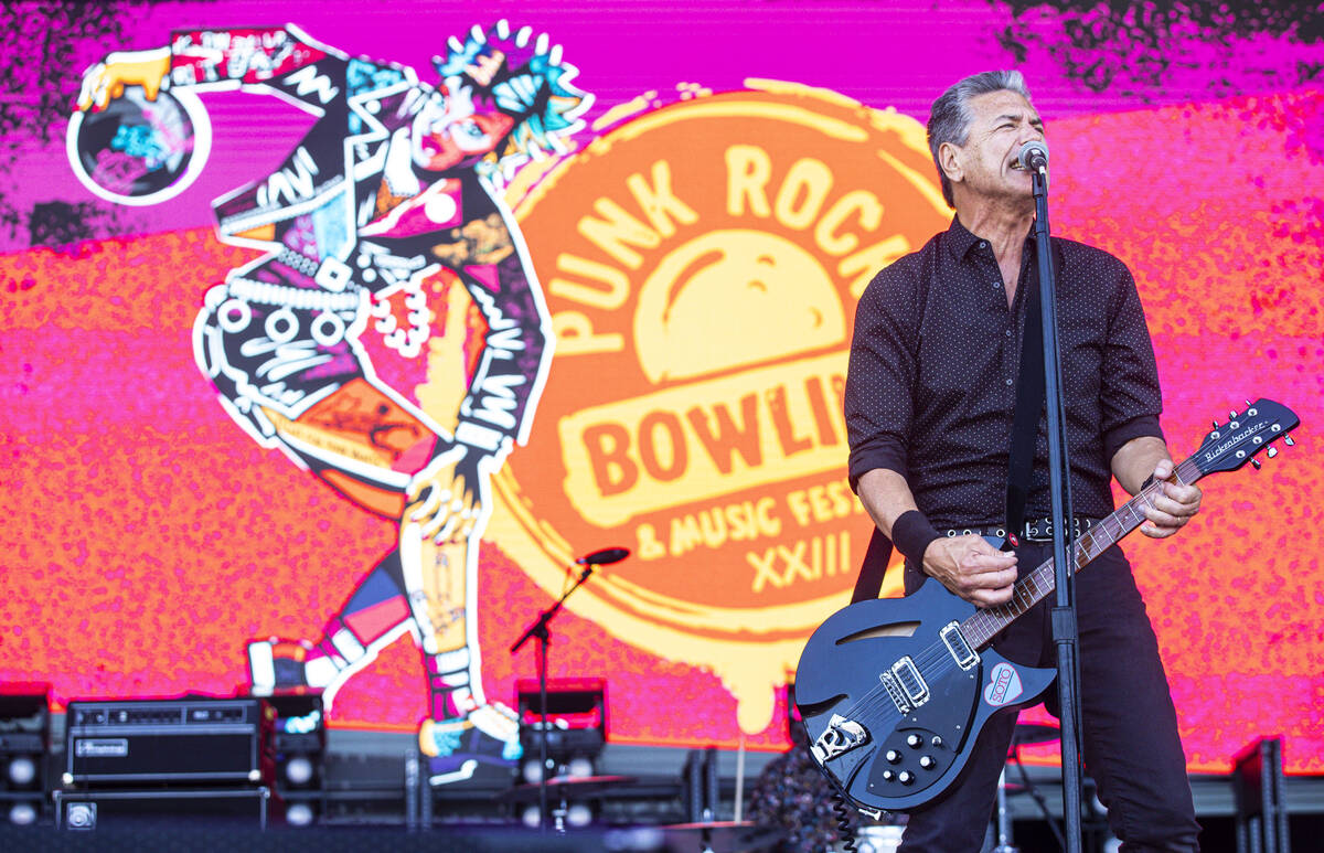 Mike Magrann of Channel 3 performs during the Punk Rock Bowling music festival on Saturday, May ...