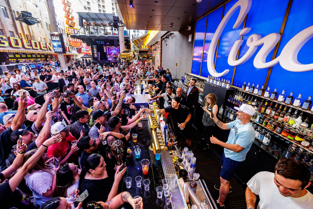 Mark Wahlberg in his role as guest bartender at Circa Bar during a promotional event for his Fl ...