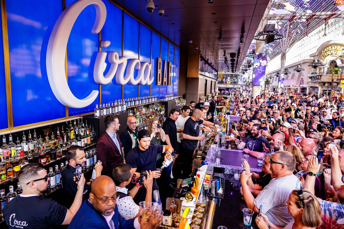 Mark Wahlberg in his role as guest bartender at Circa Bar during a promotional event for his Fl ...