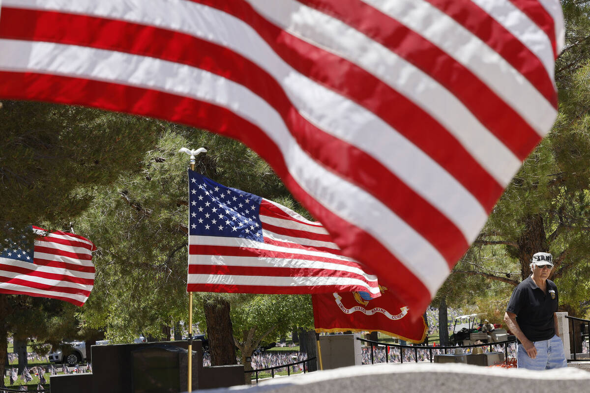 U.S. Army Vietnam veteran Dennis Machala, 73, of Henderson visits the Southern Nevada Veterans ...