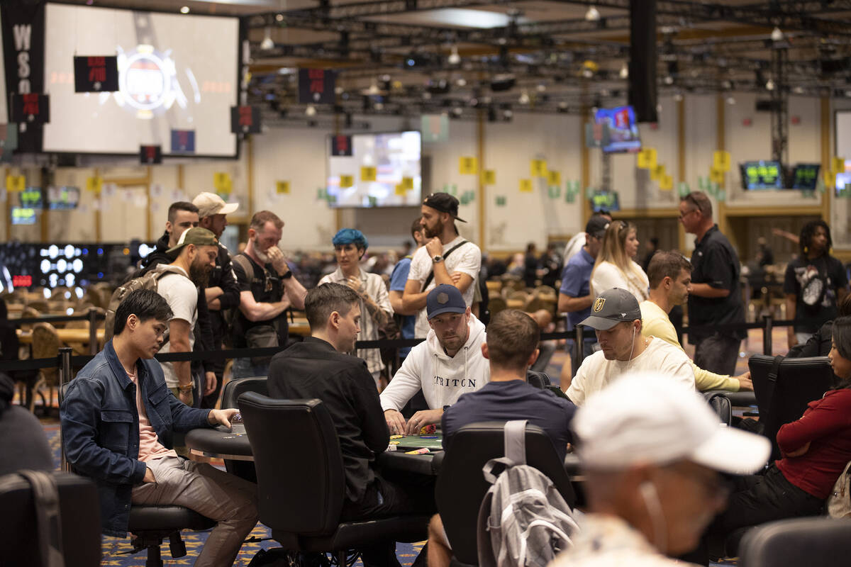 The first day of the World Series of Poker is underway at Horseshoe Las Vegas on Tuesday, May 3 ...