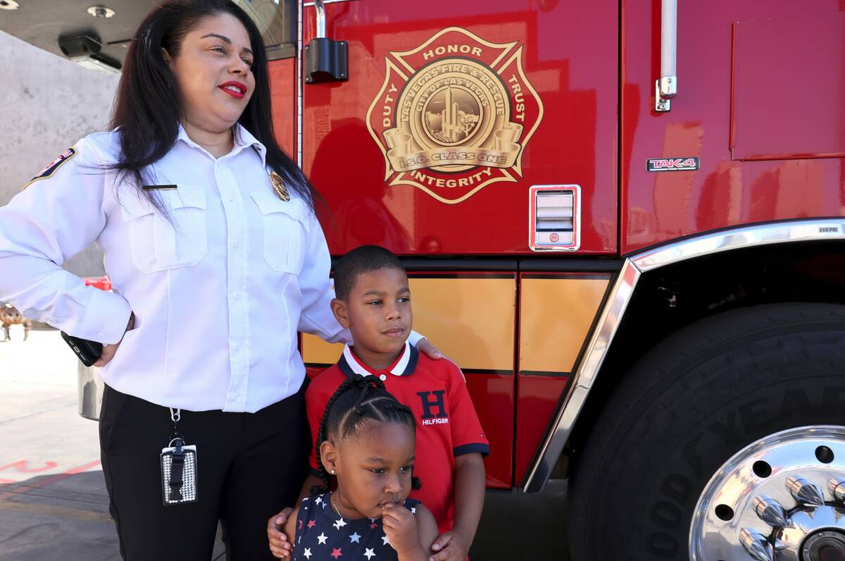 Reign Gray, 2, and Adonis Gray, 6 pose as their mother, Ashanti Gray, talks about the dangers o ...