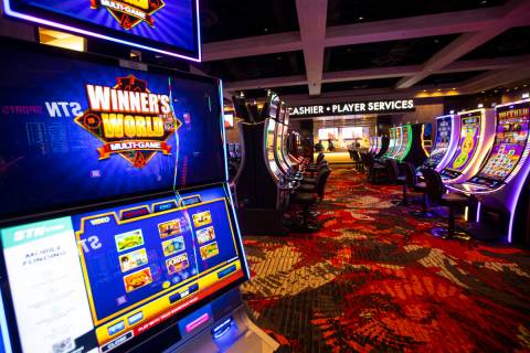 Slot machines at Wildfire Casino, slated to open this Friday, on Wednesday, Feb. 8, 2023, in do ...