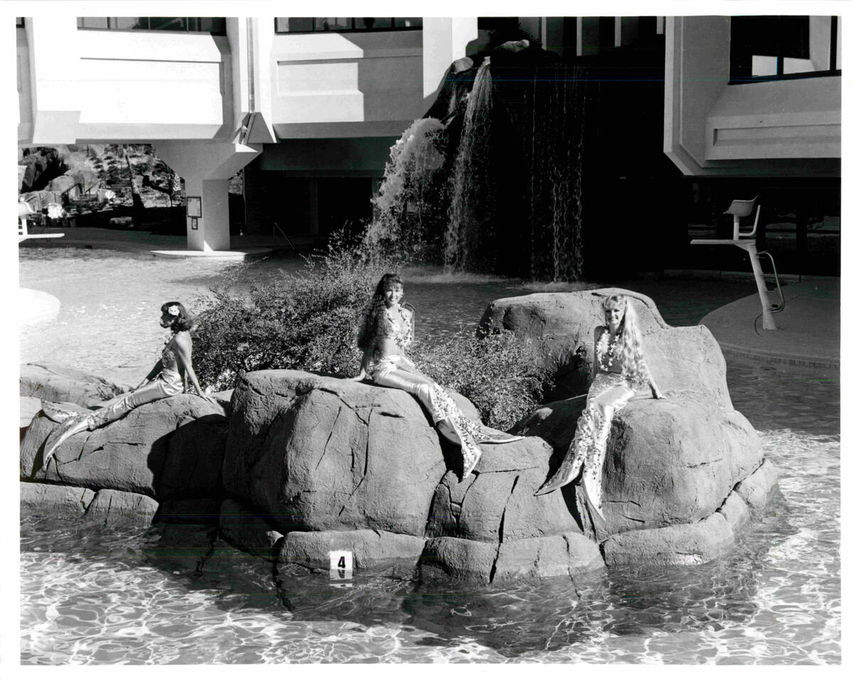 Mermaids are seen outside of the Tropicana Las Vegas in this undated file photo. (Review-Journa ...