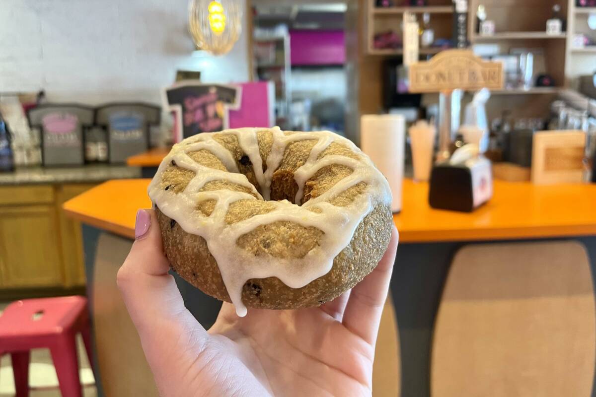 A New Vista donut is pictured at Donut Bar in Las Vegas on July 8, 2021. (McKenna Ross/Las Veg ...