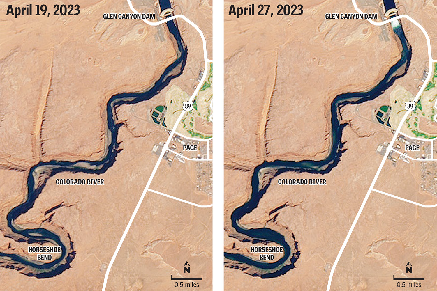 NASA Images Show Colorado River Changes After High Flow Experiment Web NASA COLORADO PHOTOS MAY13 23