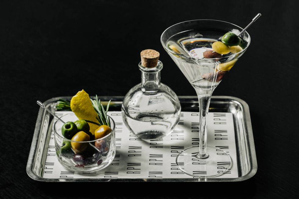 An olive oil martini, fashioned from vodka infused with olive oil, lemon and herbs, is a choice ...