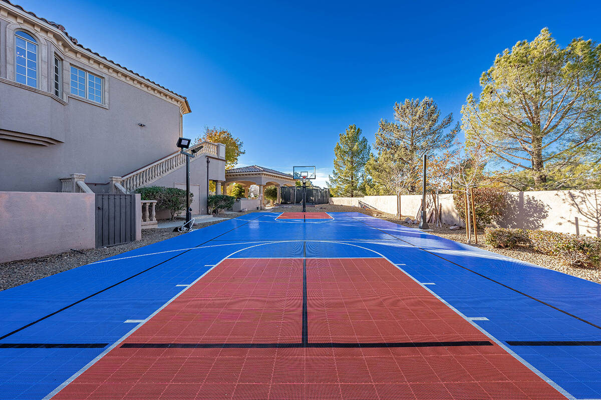 The home has a junior size full-court basketball court. (Berkshire Hathaway Home Services)