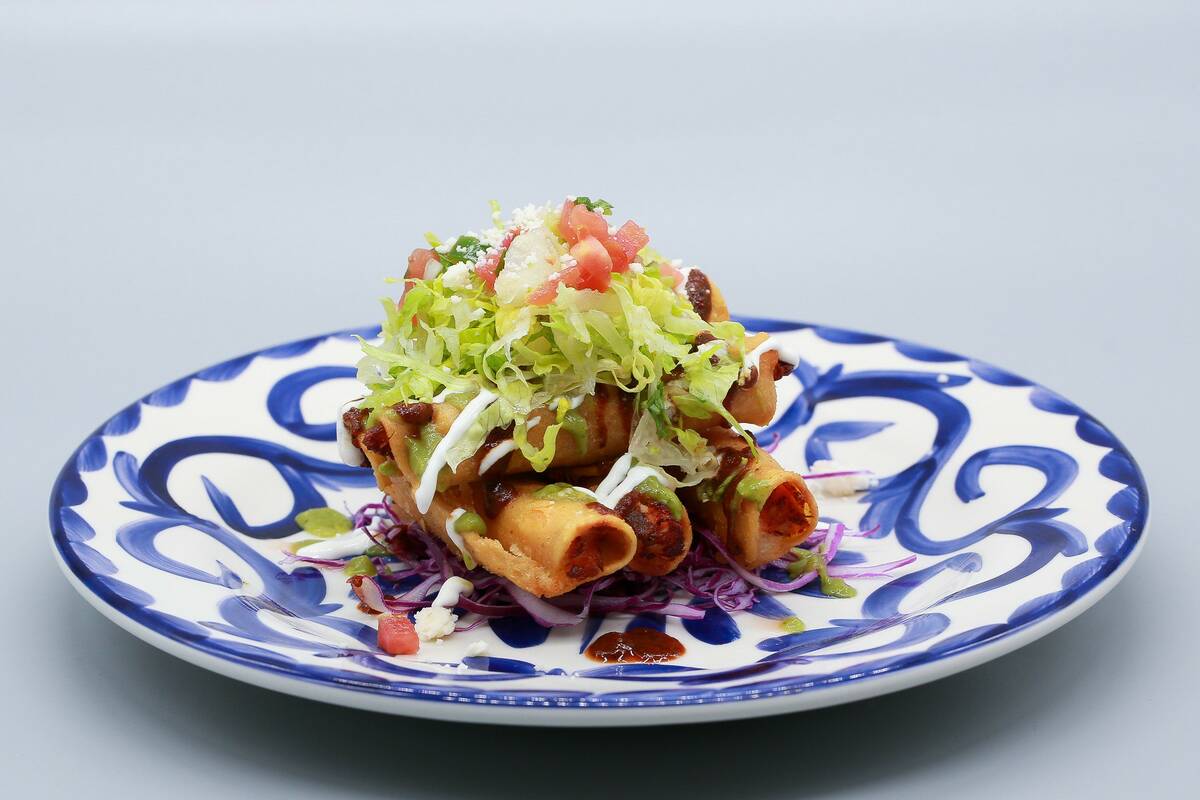 Chicken taquitos are among the dishes being served at El Dorado Cantina in Tivoli Village for L ...