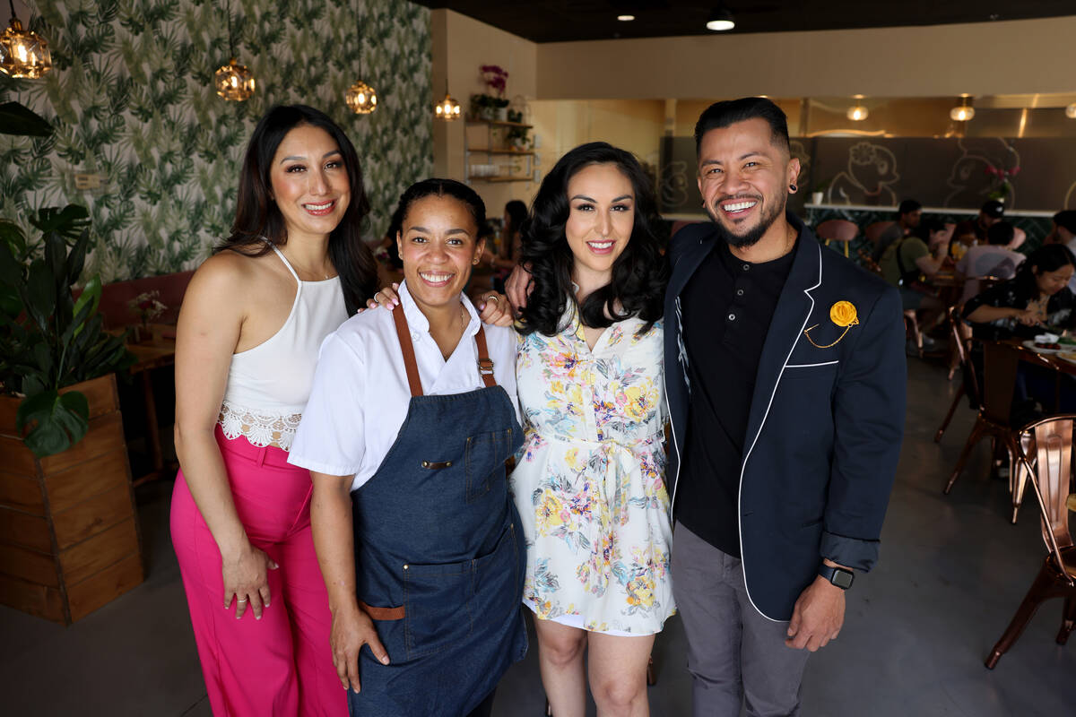 Pink Duck Kitchen partners, from left, Andrea Cisneros, chef Fatimah Madyun, Flor Castaneda and ...