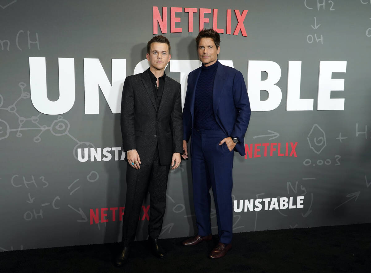 Rob Lowe, right, and his son John Owen, the co-stars, co-creators and executive producers of &q ...