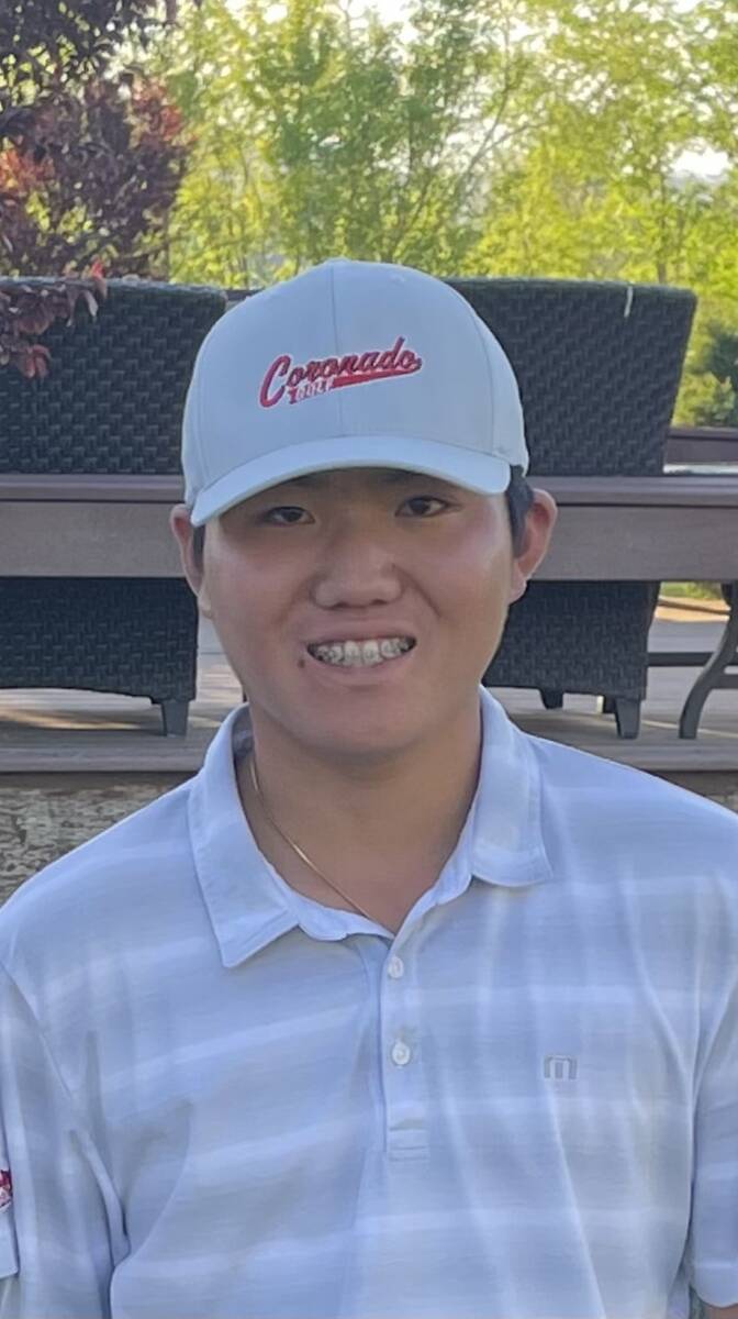 Coronado's Anderson Lee is a member of the Nevada Preps All-Southern Nevada boys golf team.