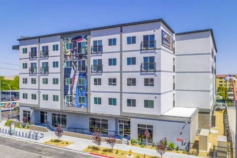 ShareDowntown opened its second apartment building in downtown Las Vegas in April. (ShareDowntown)