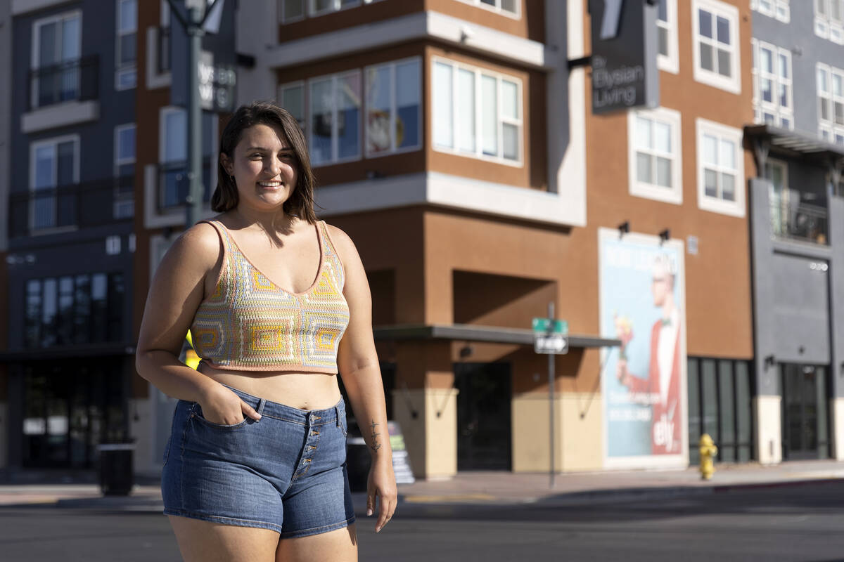 Kiara Ringgenberg at her apartment, Ely on Fremont Street, on Tuesday, May 30, 2023, in downtow ...