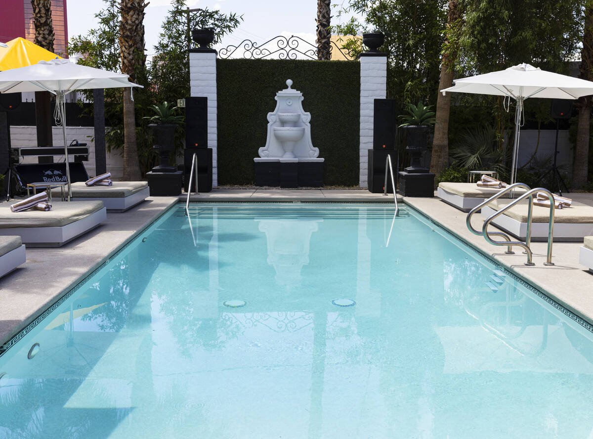 A swimming pool is shown at the Lexi Las Vegas, on Wednesday, May 31, 2023, in Las Vegas. The L ...
