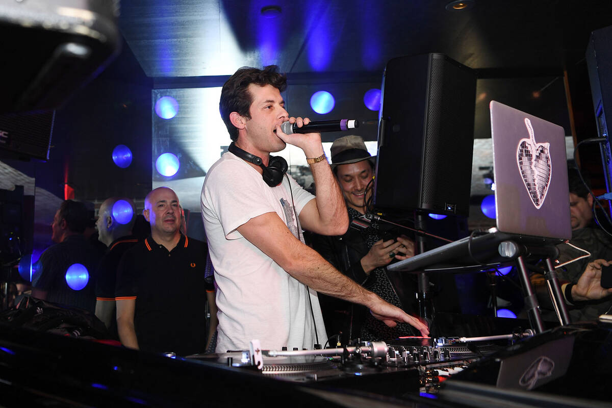 Mark Ronson performs at On The Record Speakeasy And Club in Park MGM as he Launches his DJ Resi ...