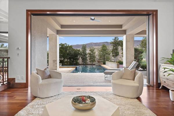 The home features indoor/outdoor living. (Douglas Elliman, Nevada)