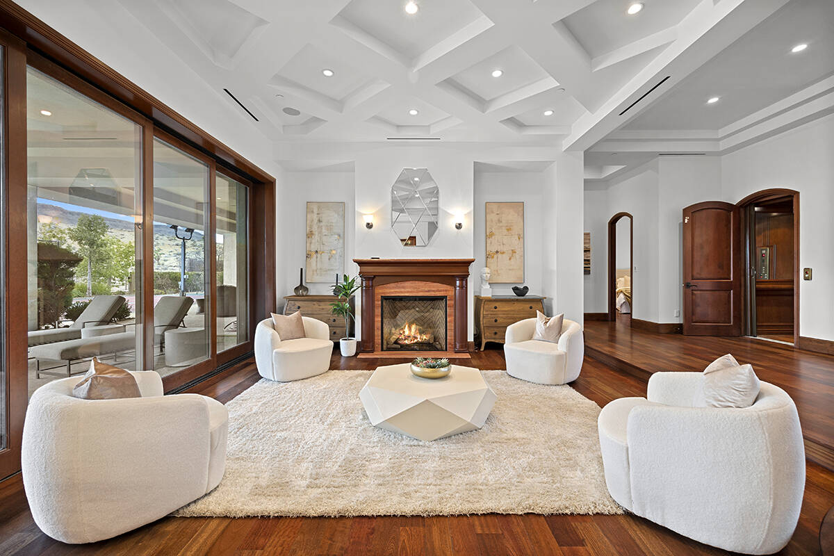 The Summerlin home with the famous "Little Italy" area has a modern European feel. (Douglas Ell ...