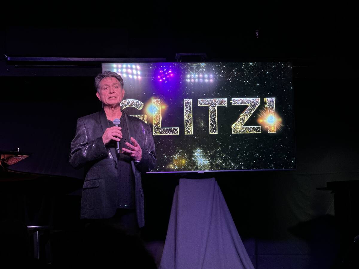 Keith Thompson is shown during a showcase of the Liberace musical "Glitz!" at Coop's Cabaret & ...