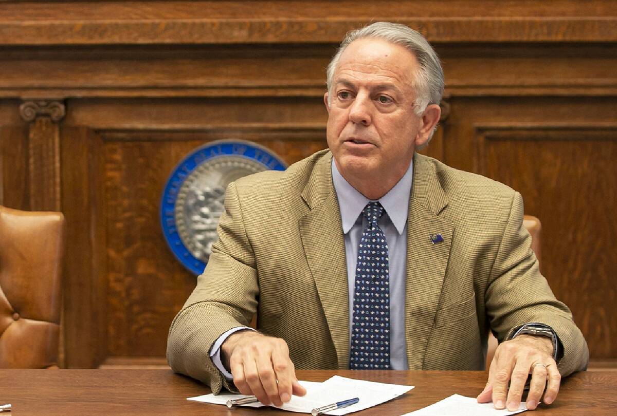 Gov. Joe Lombardo on Tuesday signed Assembly Bill 220, giving the Southern Nevada Water Authori ...