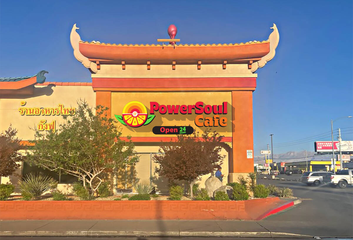 A rendering of the PowerSoul Cafe, a gluten-free fast food chain, planned for South Valley View ...