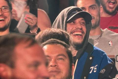 Pete Davidson is shown at David Blaine's "In Spades" show at Resorts World Theater on Friday, J ...