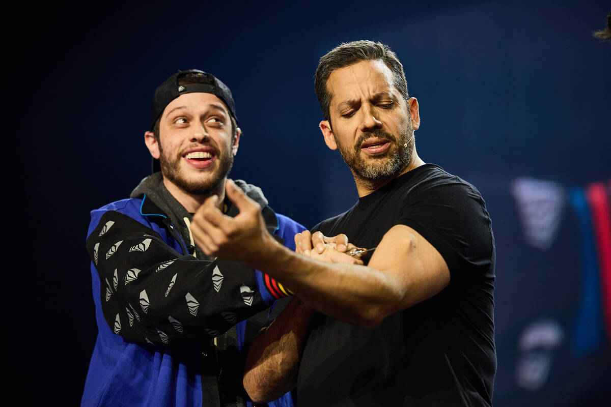 Pete Davidson Joins David Blaine In Piercing Stunt On Las Vegas Strip | Las  Vegas Review-Journal