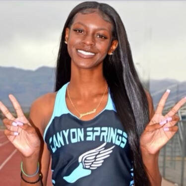 Canyon Springs' Jasmine Davis is a member of the Nevada Preps All-Southern Nevada girls track a ...