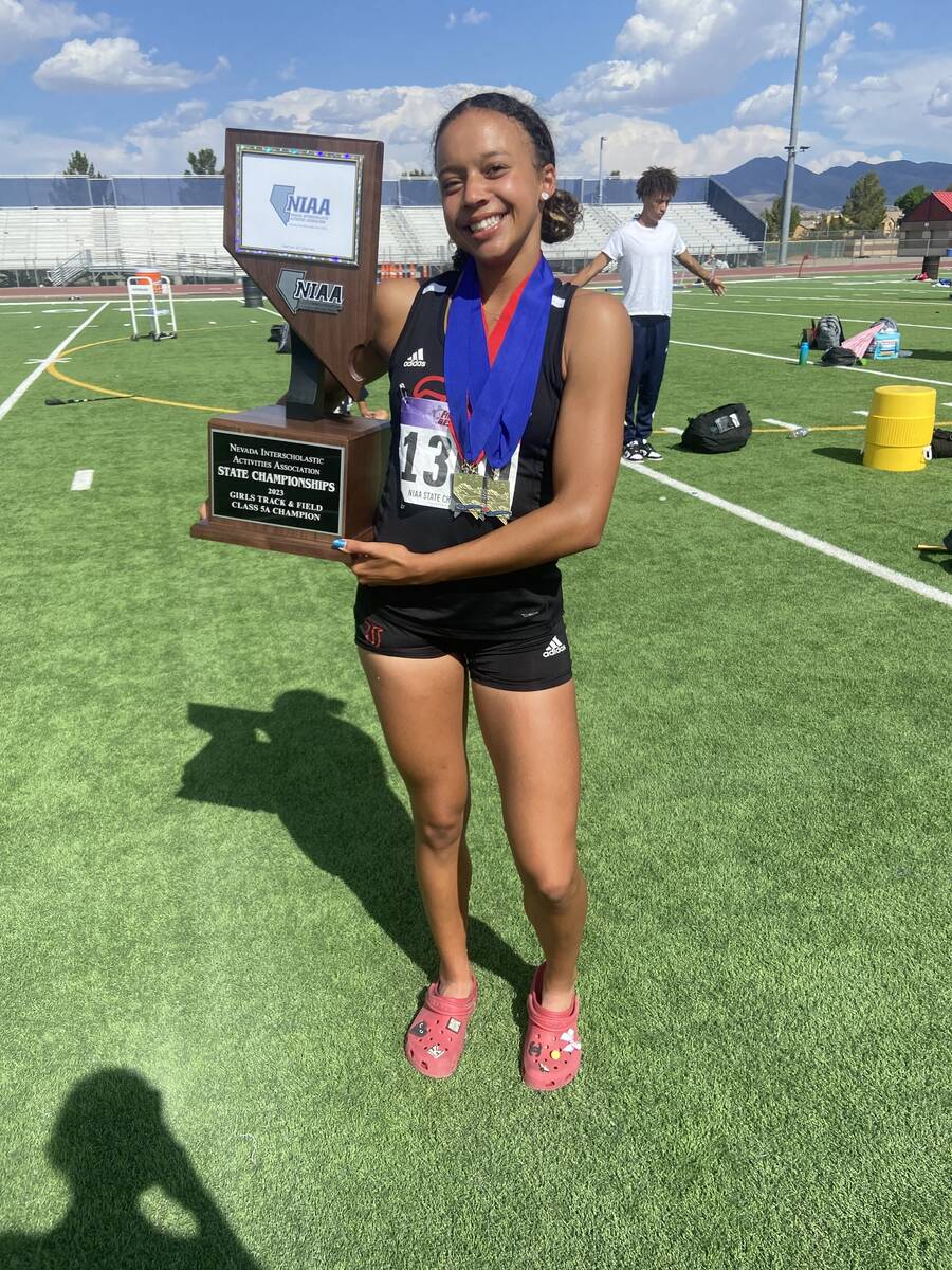 Liberty's Kennedy Robinson is a member of the Nevada Preps All-Southern Nevada girls track and ...