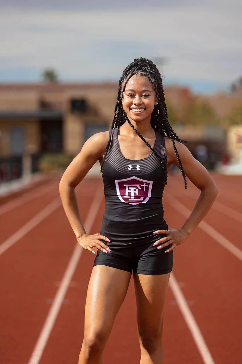 Faith Lutheran's Zakiya Hill is a member of the Nevada Preps All-Southern Nevada girls track an ...