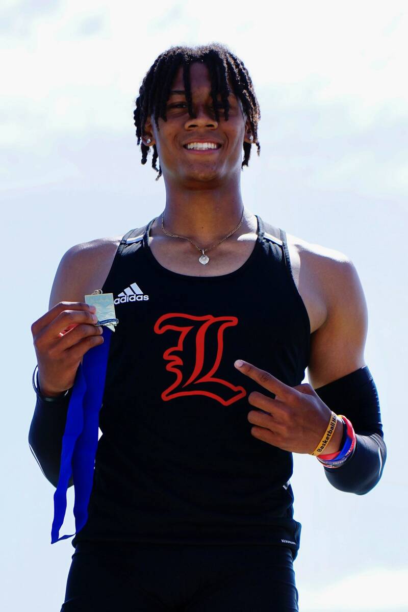 Liberty's Ronnie Kendrick is a member of the Nevada Preps All-Southern Nevada boys track and fi ...