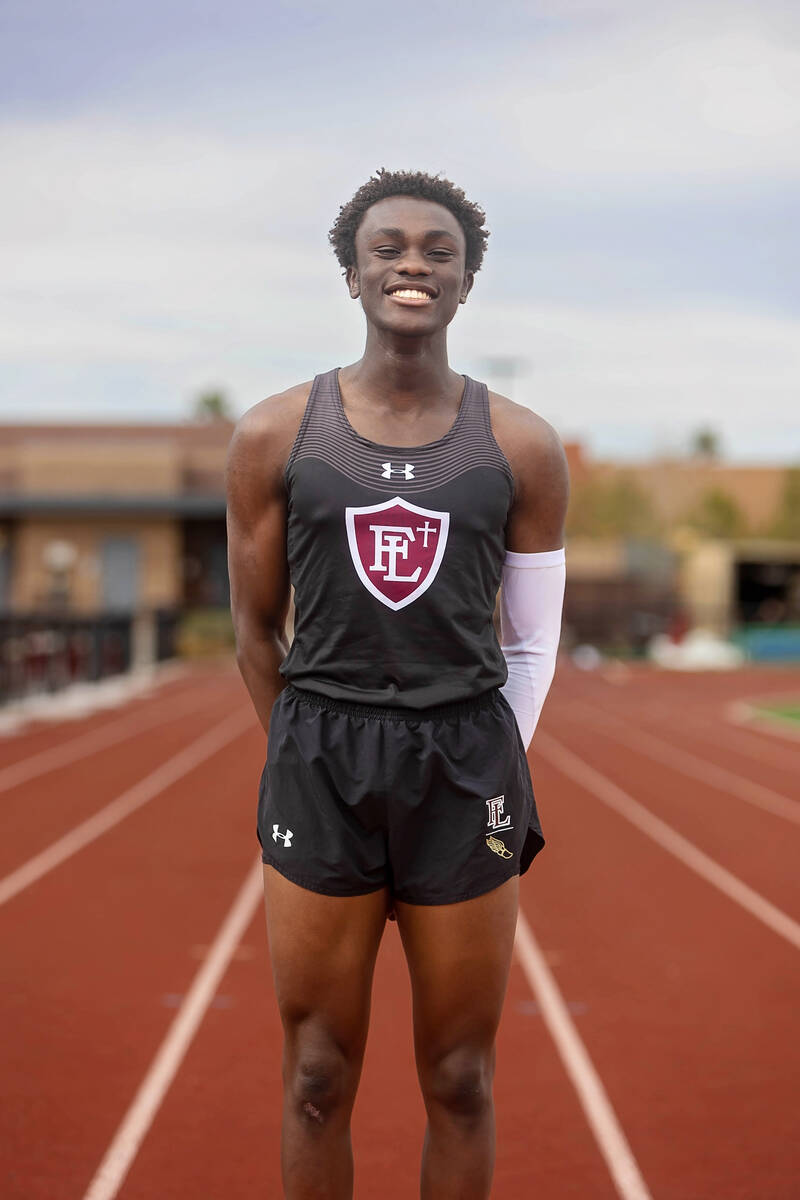 Faith Lutheran's Tobi Alabi is a member of the Nevada Preps All-Southern Nevada boys track and ...