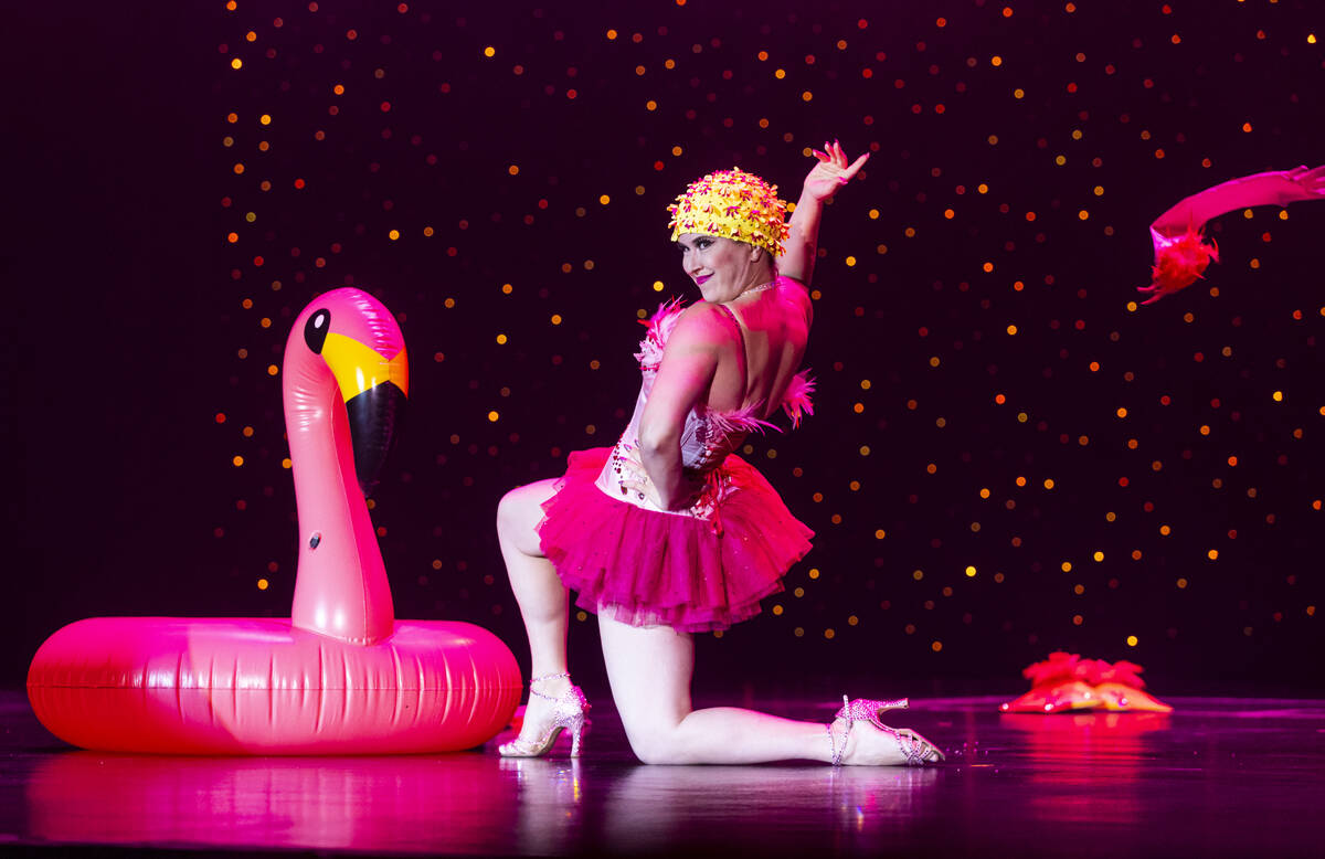 Margo Mayhem, of New York, competes for best debut during the annual Tournament of Tease compet ...