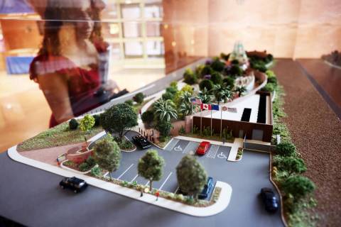 A model by JCJ Architecture, one of five finalists for the permanent 1 October Memorial commemo ...