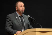 Mike Janssen at Las Vegas City Hall on Tuesday, Aug. 23, 2022, in Las Vegas. (Ellen Schmidt/Las ...