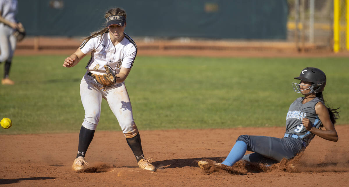 Faith Lutheran's Kate Whipple (8) is a member of the Nevada Preps All-Southern Nevada softball ...