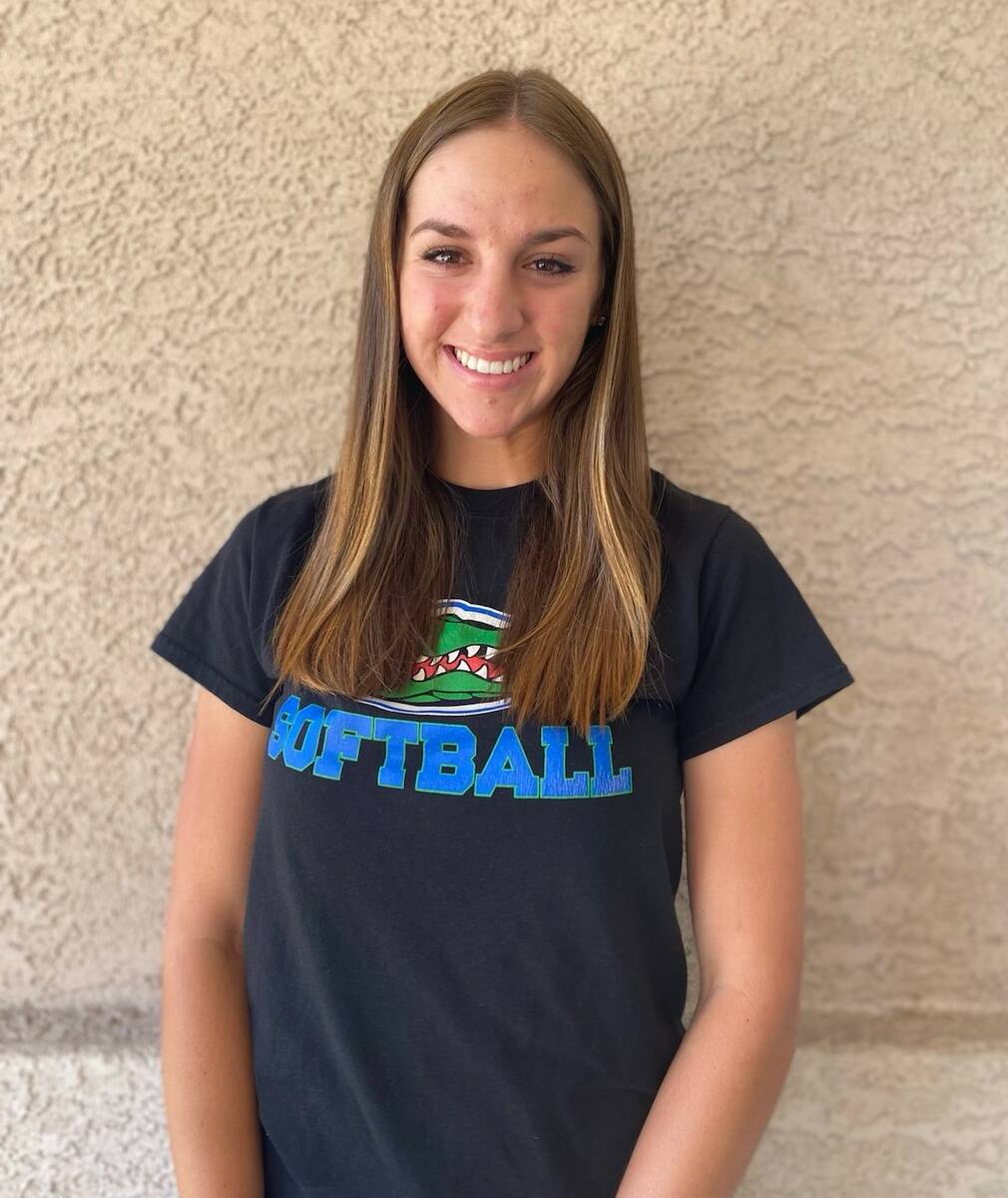 Green Valley's Mikee Morris is a member of the Nevada Preps All-Southern Nevada softball team.