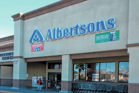Shoppers are seen Friday, Jan. 11, 2013, at the Albertsons at 1650 N. Buffalo Drive in Las Vega ...