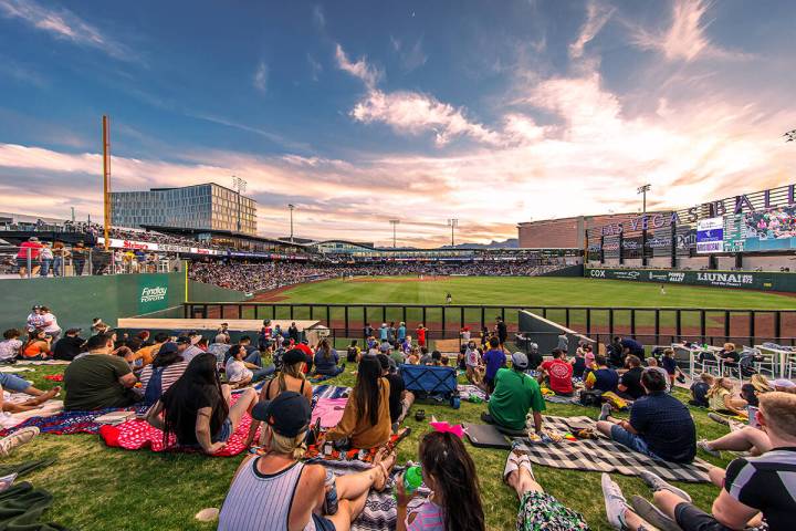 Downtown Summerlin offers summertime fun for the whole family, including Las Vegas Aviators bas ...