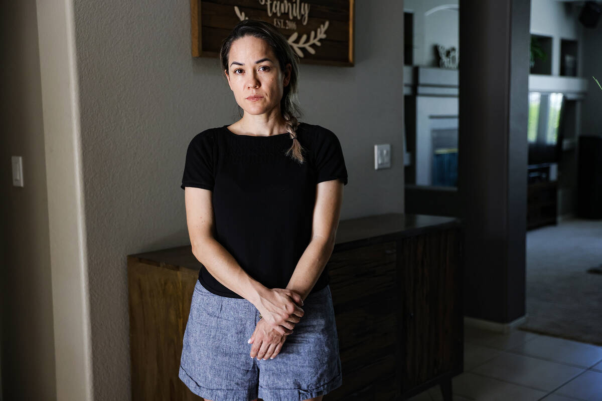 Maria Alvarado at her home at the Rhodes Ranch master-planned community in Las Vegas, Monday, J ...
