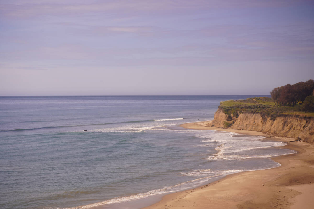 A scene from the lengthy stretches of beachscape viewed from comfortable seats on the Pacific S ...