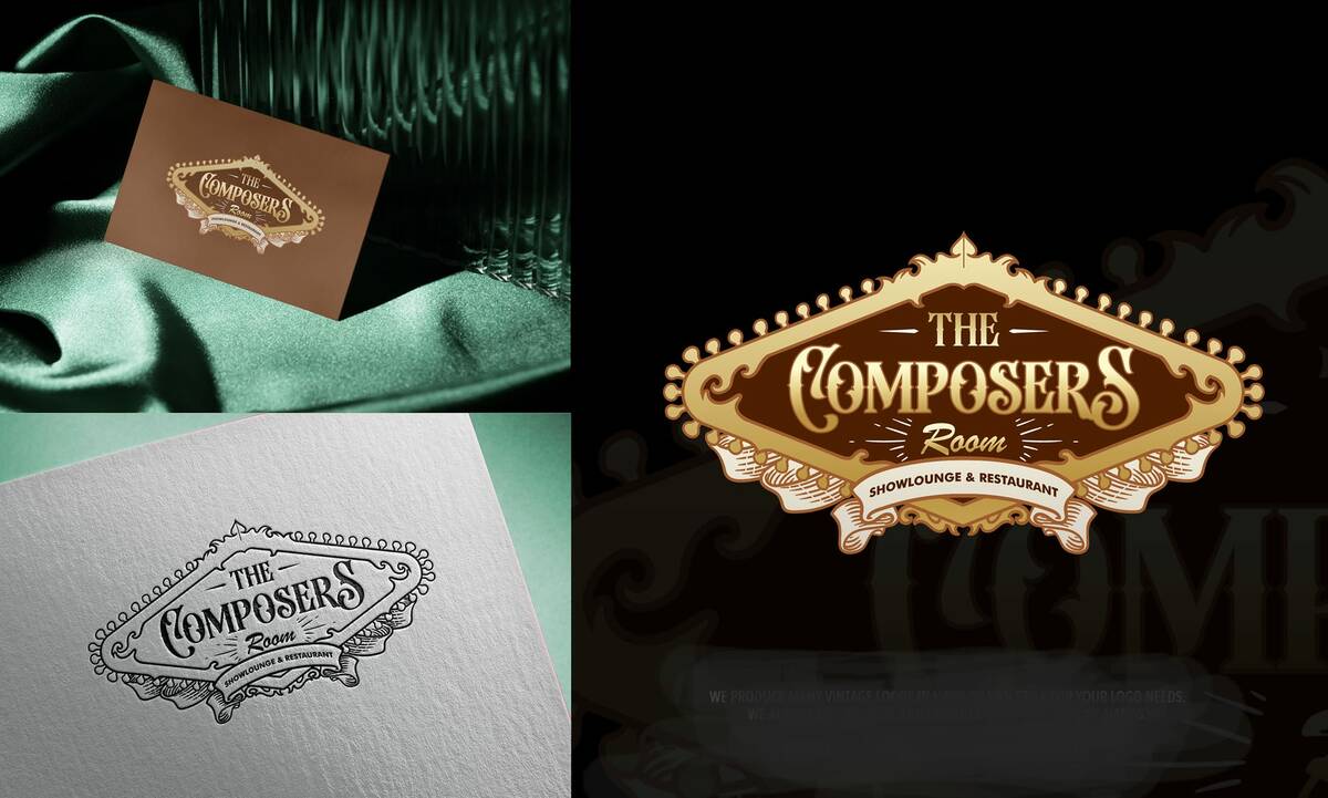 Branding images are shown for The Composers Room Showlounge, which is opening this summer at th ...