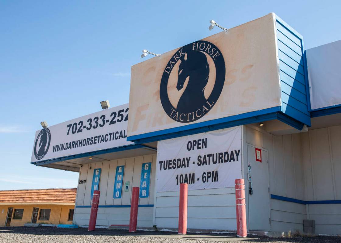 Dark Horse Tactical gun store along Boulder Highway on Thursday, June 8, 2023, in Henderson. (D ...